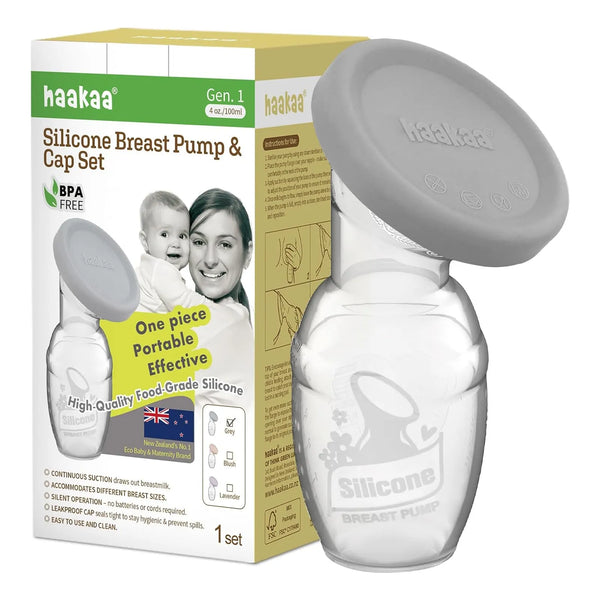 Extractor De Leche Materna Haakaa 100 Ml Manual Portátil Silicona