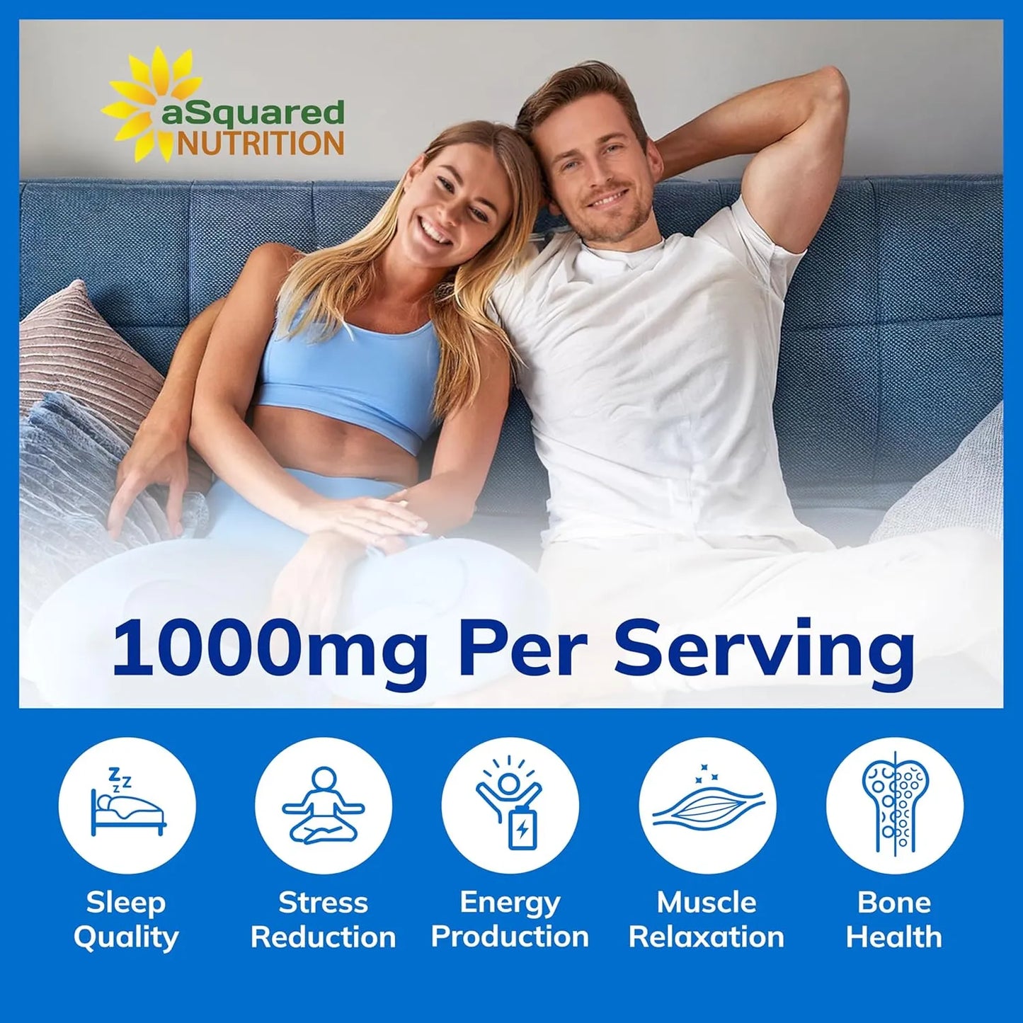 Glicinato De Magnesio 1000 Mg Con Vitamina D3 Y B6 Para Dormir Mejor Y Relajar Musculos 120 Capsulas