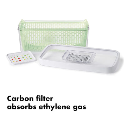 Oxo Good Grips Greensaver Produce Keeper Grande Contenedor Para Verduras Frescas