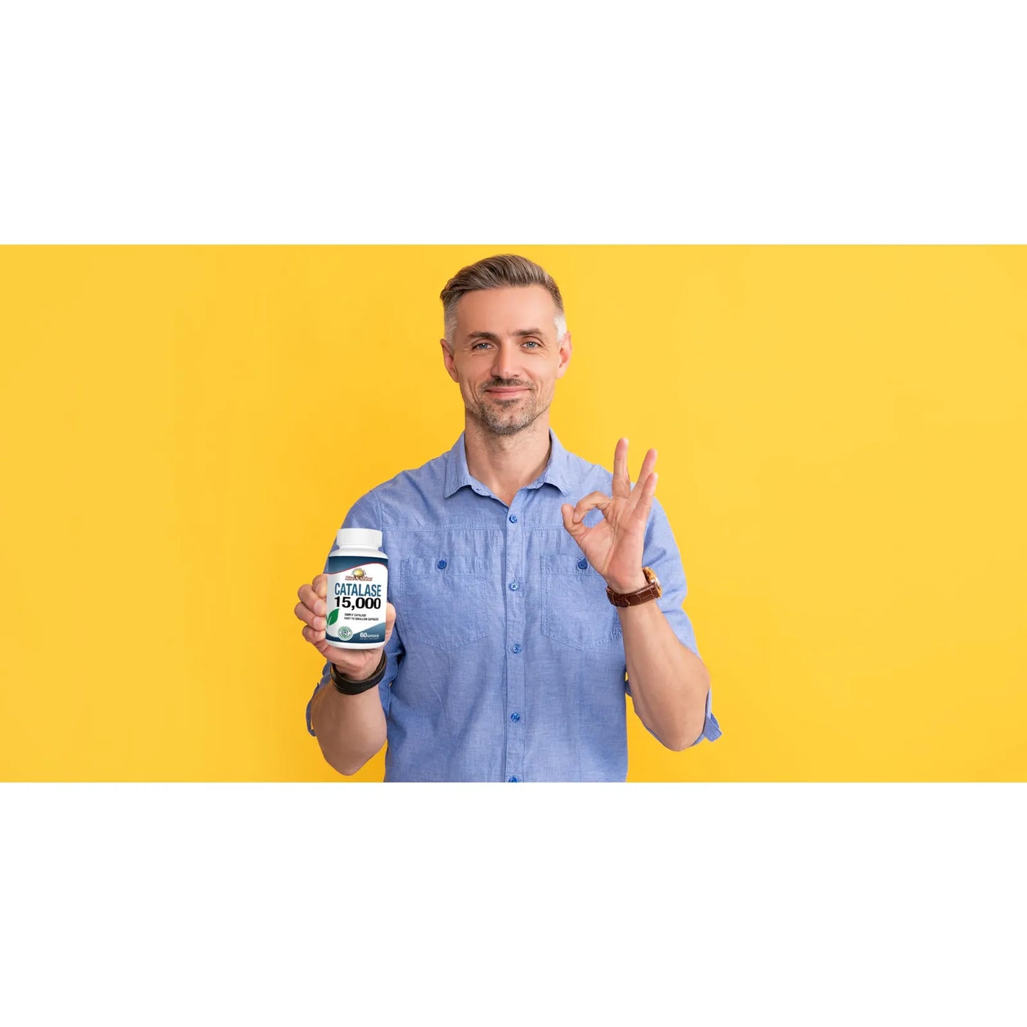Suplemento Catalase 15000 Enzima Antioxidante Salud Capilar 60 Unidades