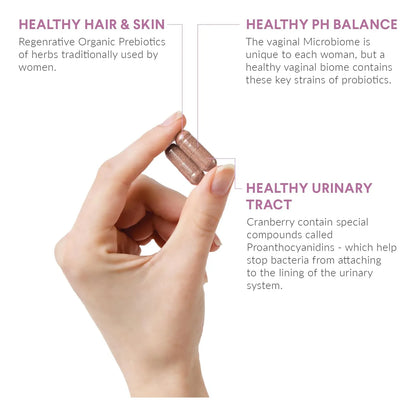Probióticos Femeninos Salud Vaginal E Intestinal Con Extracto De Arándano 60 Porciones