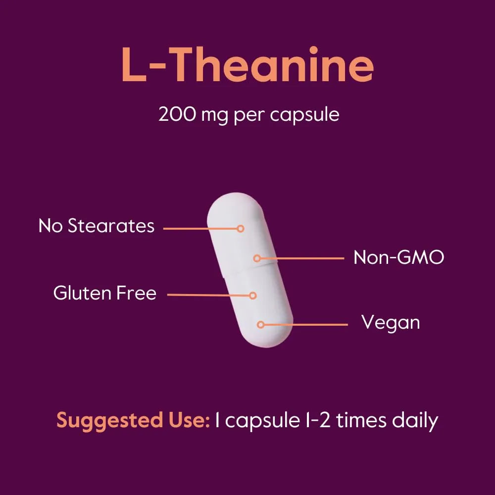 L Teanina 200 Mg 360 Capsulas Vegano Sin OMG Enfoque Y Relajacion Bestvite