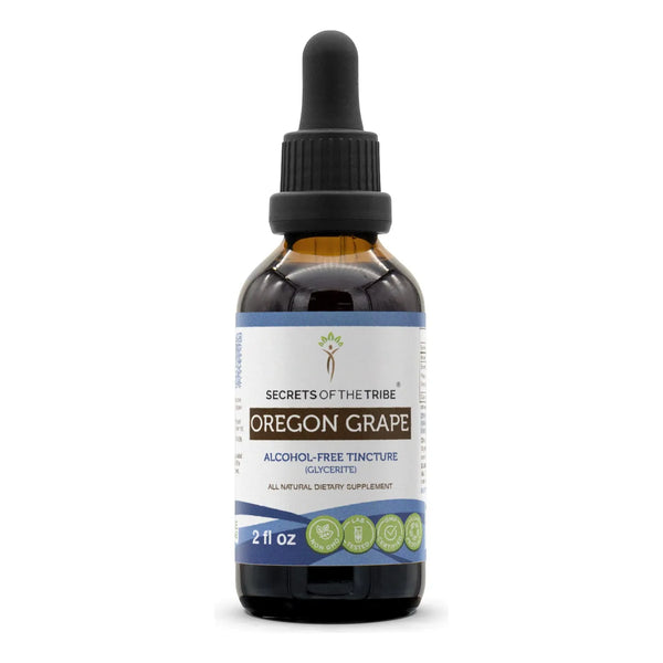 Extracto Liquido De Uva De Oregon 60 Ml Raiz Seca Cultivada Sin Alcohol