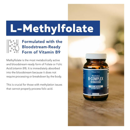 Complejo B Metilado Bioactivo Con Metilfolato Y B12 60 Cápsulas Energía Y Vitalidad