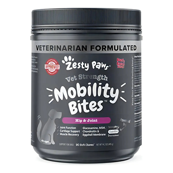 Zesty Paws Suplemento Articulaciones Perros 90 Caps Movilidad Y Alivio