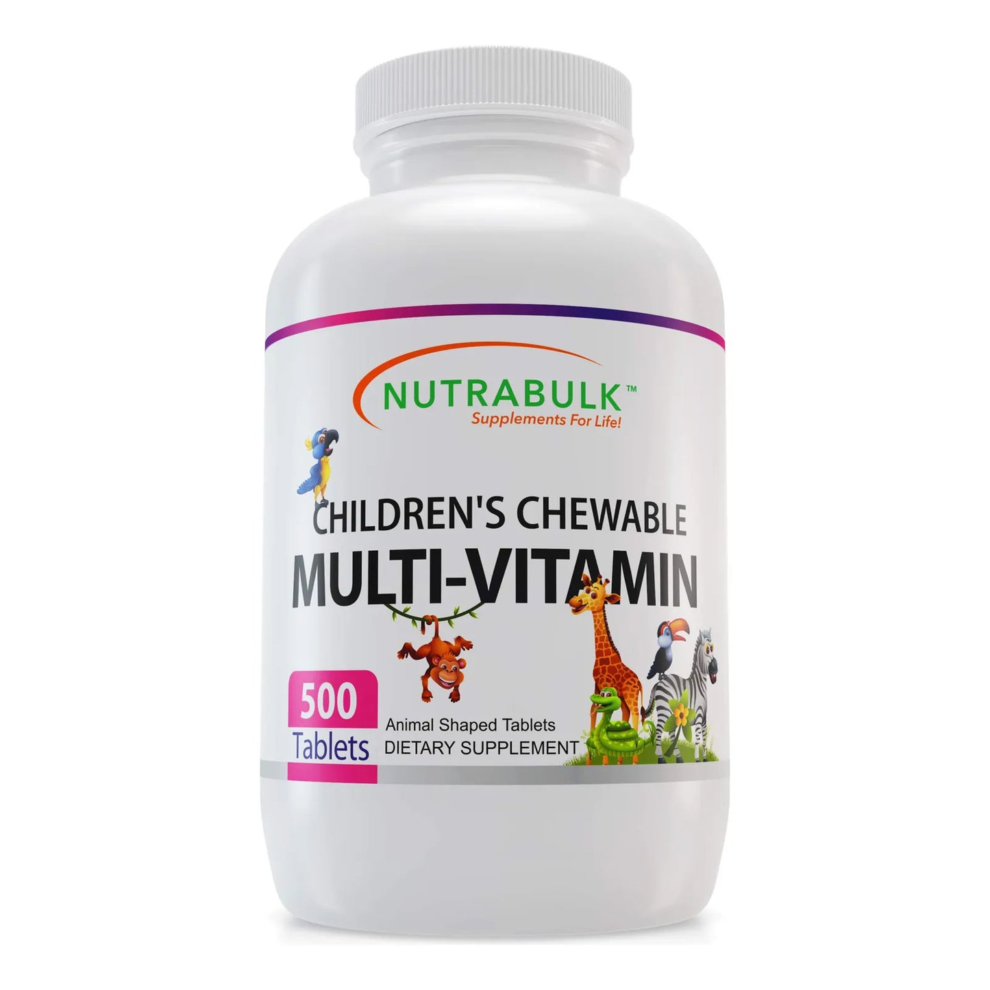 Multivitaminas Masticables Infantiles Con Vitaminas A C D3 E B12 Zinc Sabor Frutas