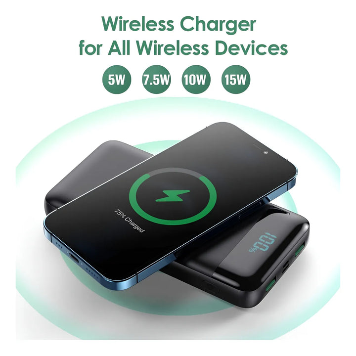 Cargador Portátil Fochew 30800mah Wireless Pd Qc 4.0 - Imagen 4