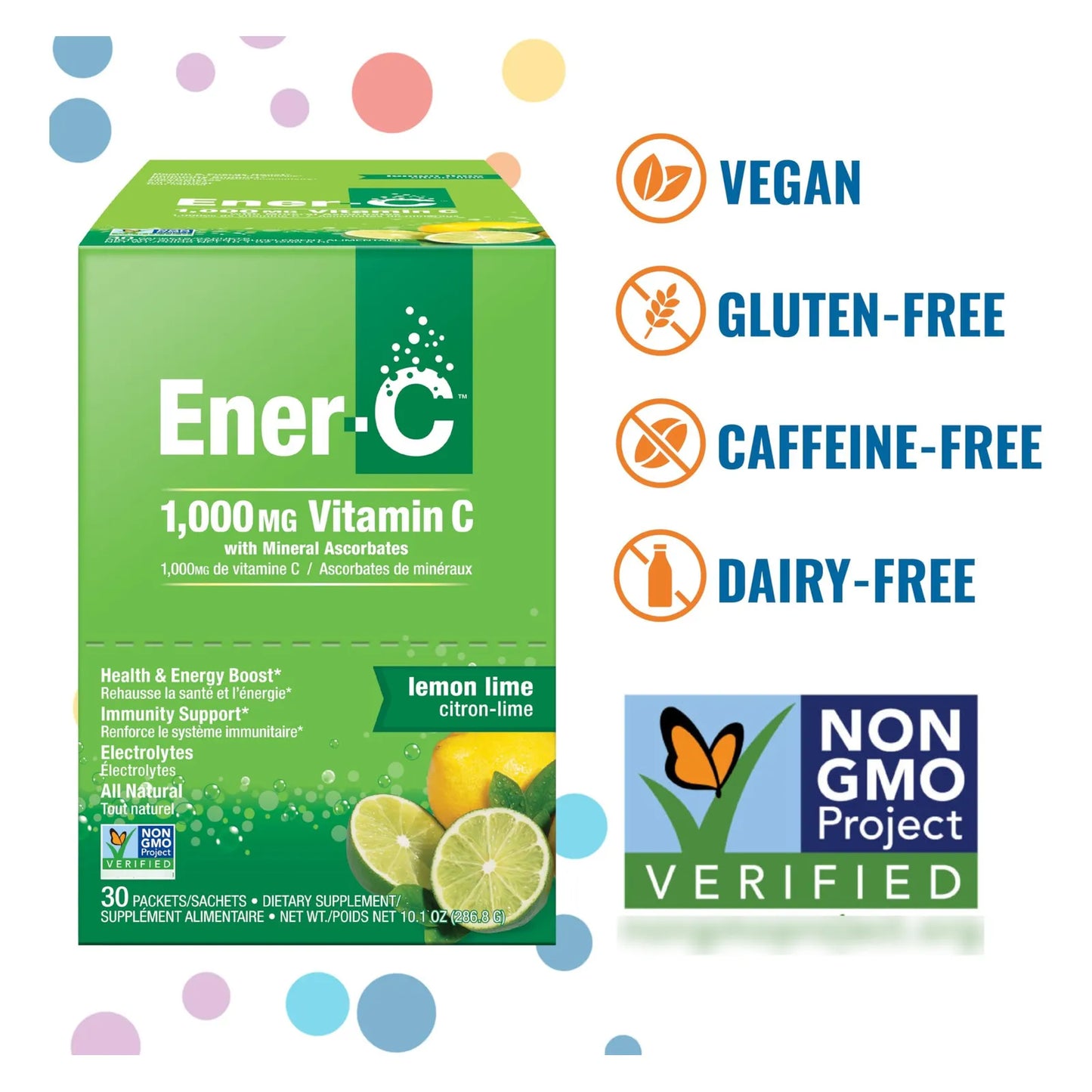 Mezcla Multivitaminica De Electrolitos Sabor Limon Con 1000 Mg De Vitamina C Vegana Sin Gluten