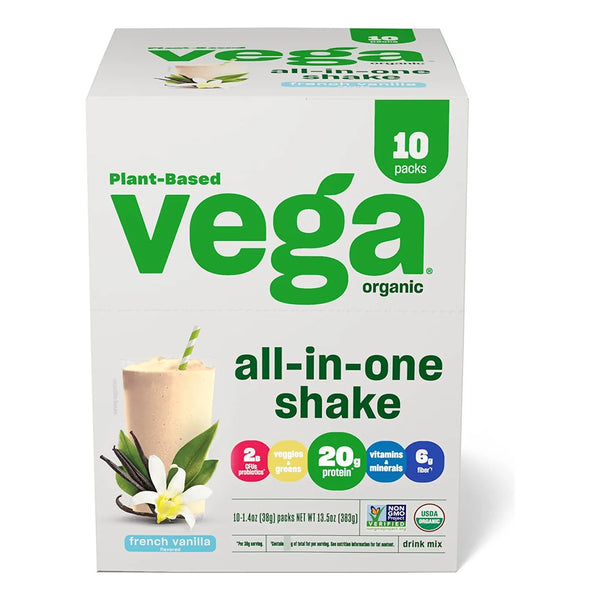 Proteína Vegetal En Polvo Orgánica Sabor Vainilla Francesa Reemplazo De Comida Nutritivo