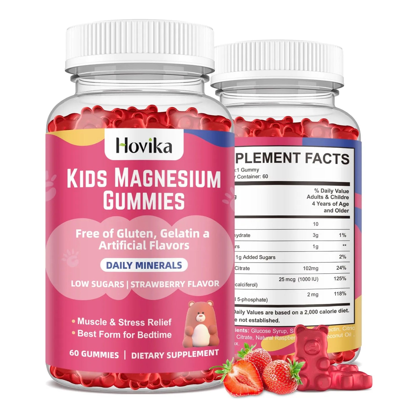 Gomitas De Magnesio Sabor Cítrico Para Niños Apoyo Nervioso Y Sueño Reparador