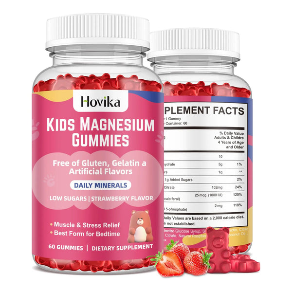 Gomitas De Magnesio Sabor Cítrico Para Niños Apoyo Nervioso Y Sueño Reparador