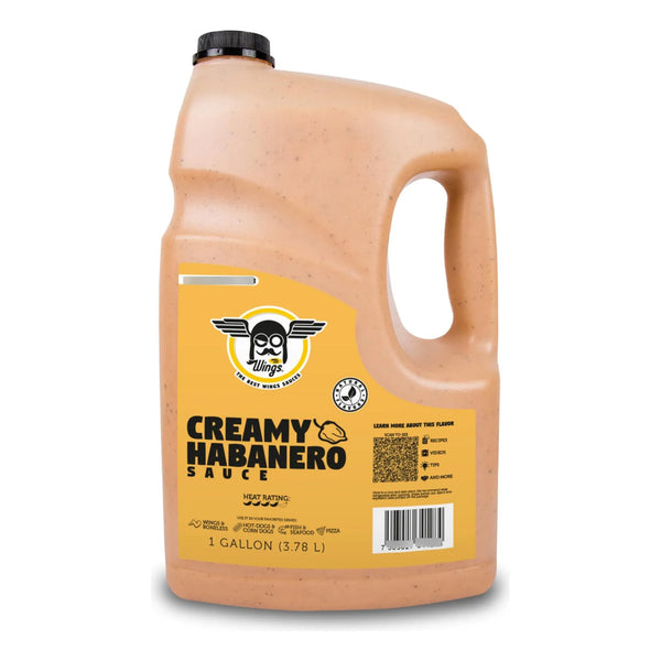 Salsa Habanero Cremosa Mr Wings 1 Galon 128 Fl Oz Picante Cremoso Para Mariscos Pollo