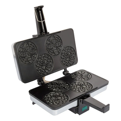 Plancha Para Hacer Gofres Italiano Pizzelle Mini Cucinapro Tradición Casera