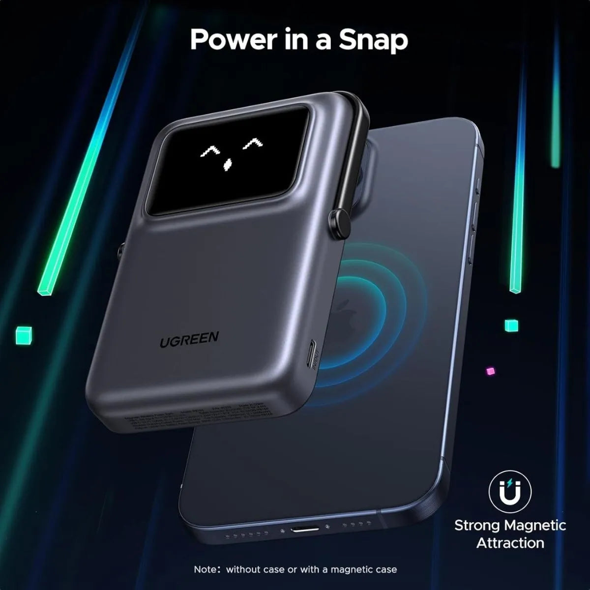 Ugreen Cargador Inalámbrico 5000mah Con Soporte Y Display - Imagen 4