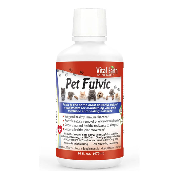 Pet Fulvic Alivio Alergias Apoyo Articular 473 Ml Suplemento Mascotas