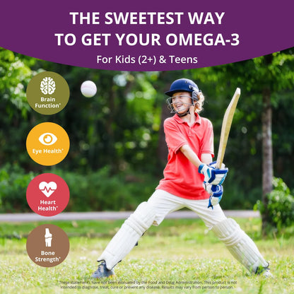 Gomitas Omega 3 Infantiles Con Aceite De Linaza Para Crecimiento Cerebral Y Salud Ocular