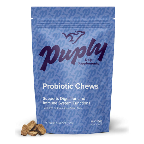 Probióticos Masticables Para Perros Con Fibra Prebiótica Sabor Pato 90 Unidades