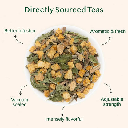 Té Vahdam India Hojas Sueltas Cúrcuma Jengibre Envio Gratis