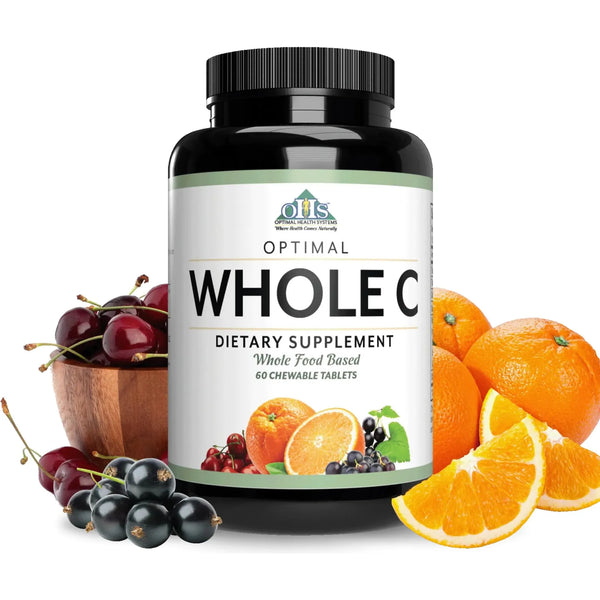 Vitamina C Masticable De Cereza Acerola 60 Tabletas Whole C Chewable Potente Antioxidante