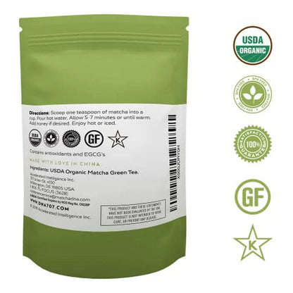Té Verde En Polvo Orgánico Alto En Antioxidantes 227 Gramos Energía Natural