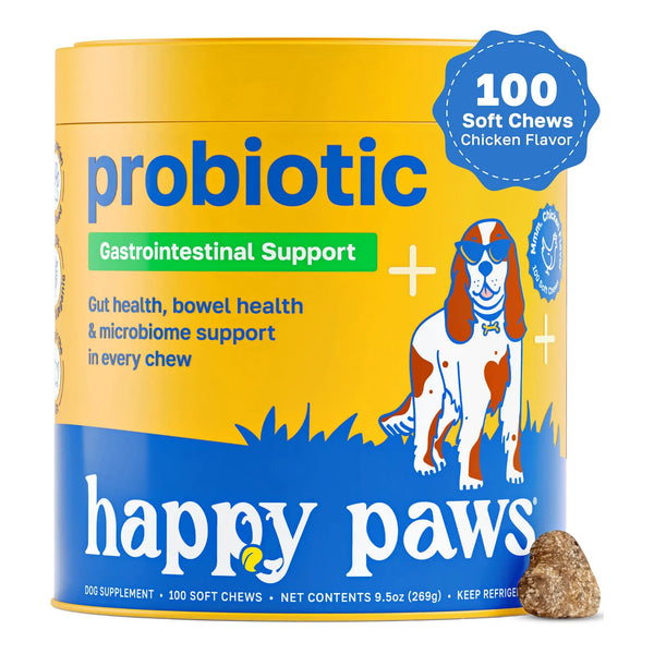 Masticables Probióticos Para Perros Salud Intestinal Sabor Pollo Vegano