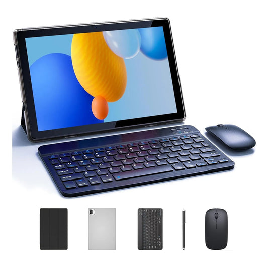 Tablet 10 PuLG 2 En 1 Android 14 Teclado Mouse Incluido 8GB RAM 64GB