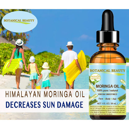 Aceite Puro De Moringa Virgen Natural 15 Ml Para Piel Y Cabello 100 Natural
