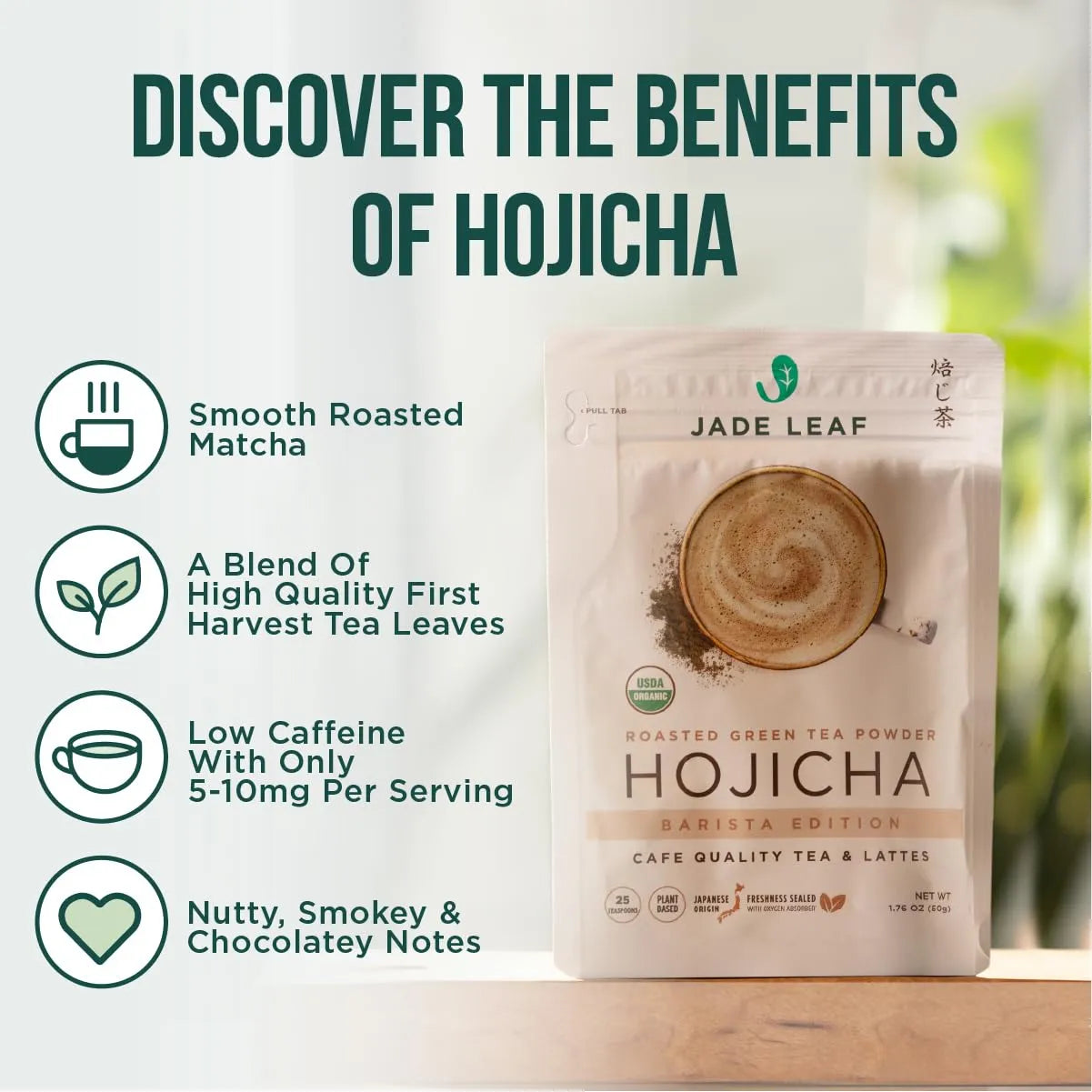 Matcha Hojicha Orgánico En Polvo Tostado Edición Barista Japón