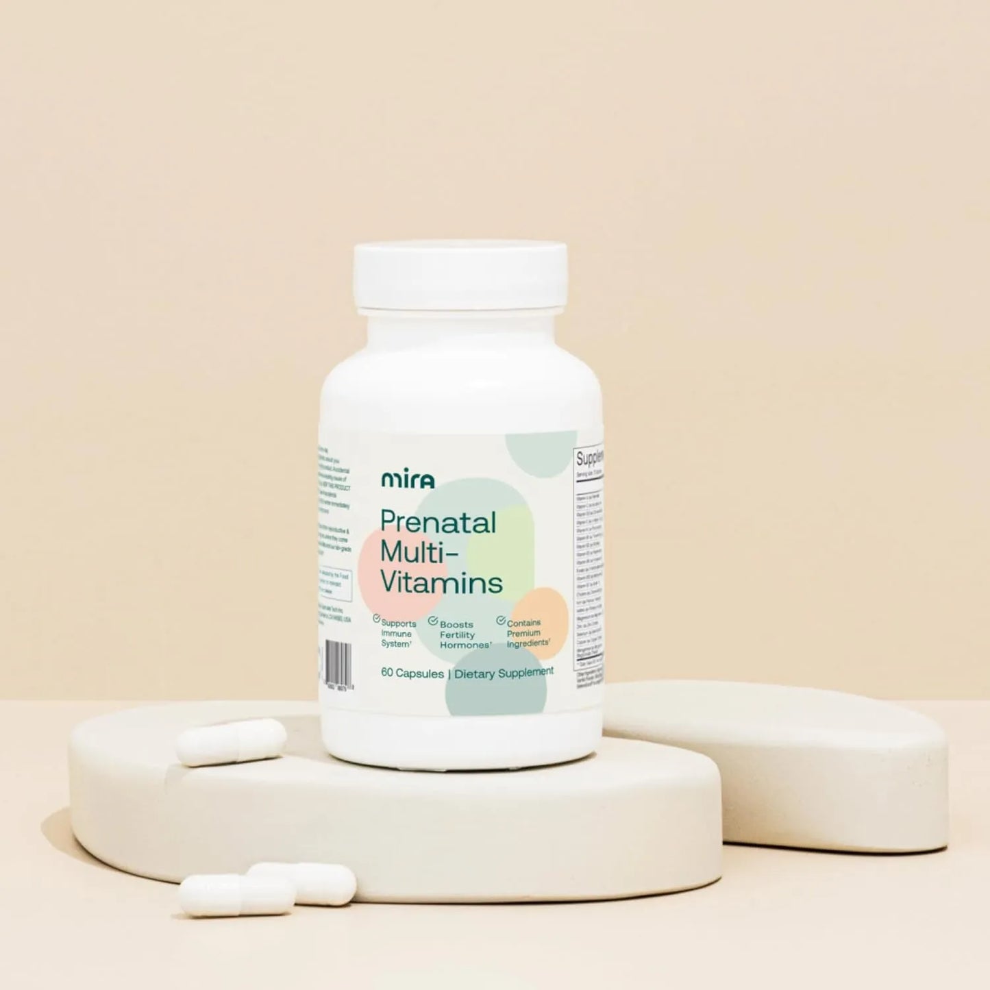 Multivitaminas Prenatales Folato Colina Apoyo Embarazo Desarrollo Fetal 60 Capsulas