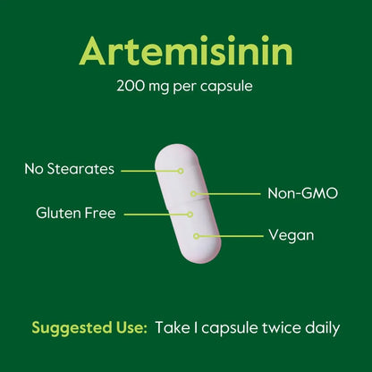 Artemisinina 200mg 60 Capsulas Vegetarianas Apoyo Inmunologico Y Digestivo