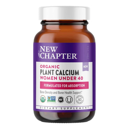 Suplemento De Calcio Vegetal Orgánico Con Vitamina D3 Y K2 Para Mujeres 60 Cápsulas