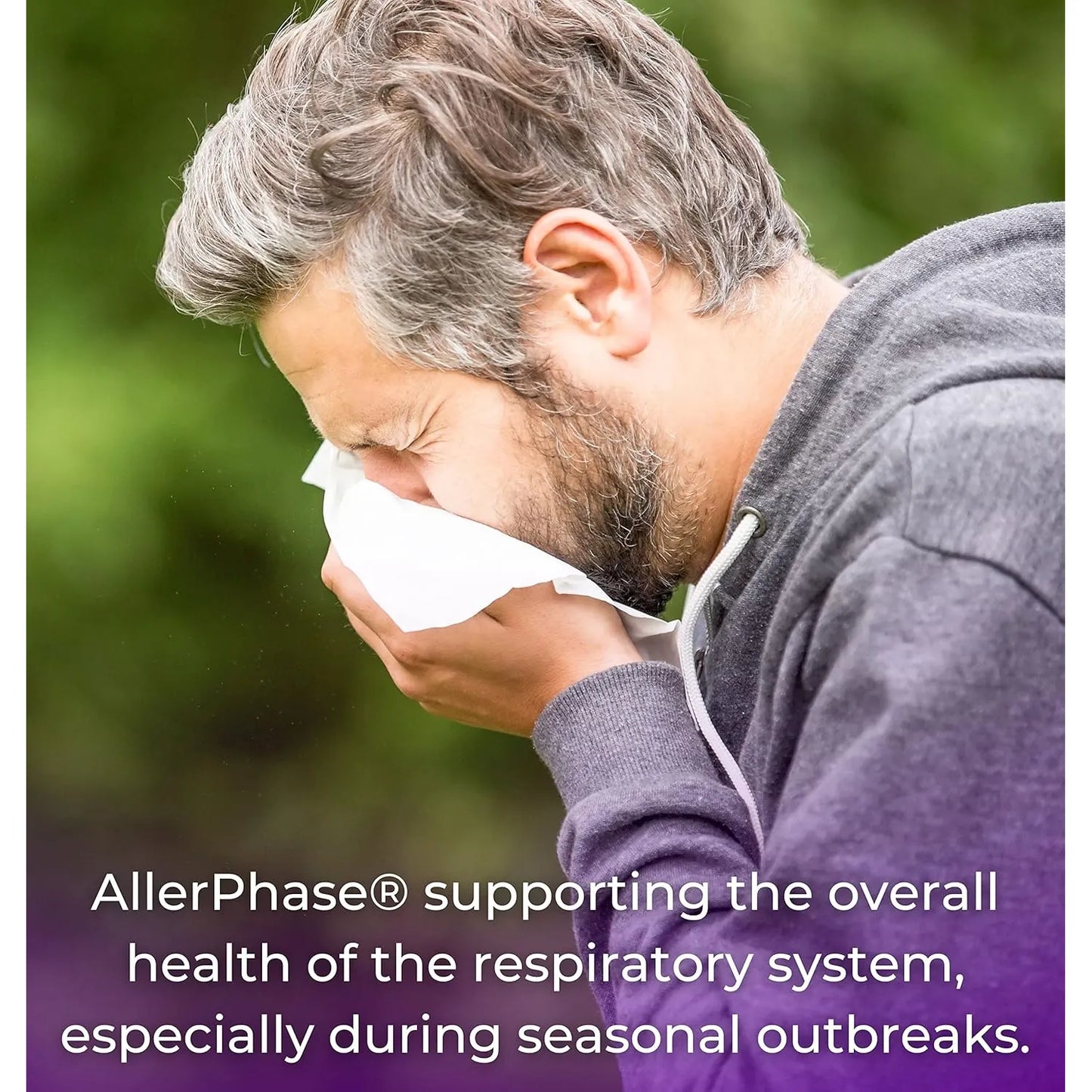 AllerPhase Cápsulas Naturales Para Alivio Respiratorio Y Apoyo Inmunológico