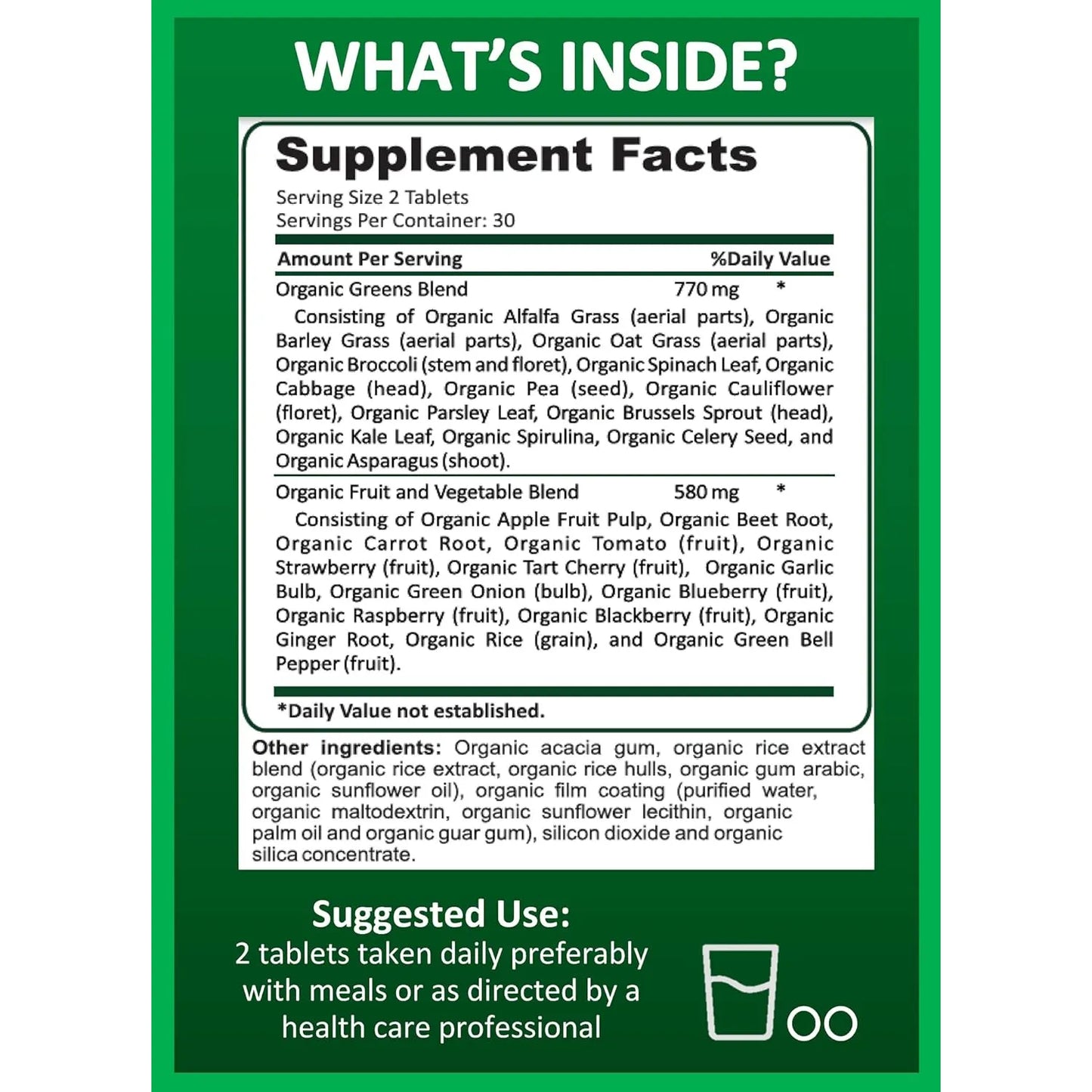Paquete De 2 Superalimentos Organicos Potent Garden Frutas Verduras Energia Antioxidantes