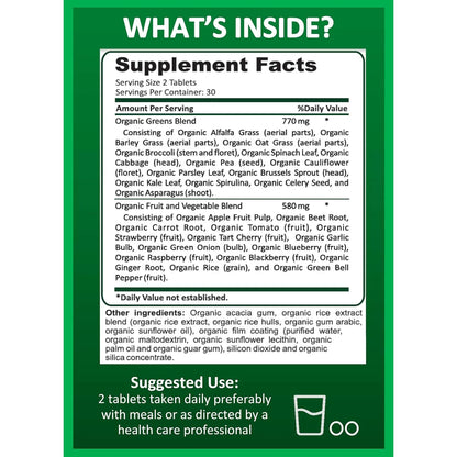 Paquete De 2 Superalimentos Organicos Potent Garden Frutas Verduras Energia Antioxidantes
