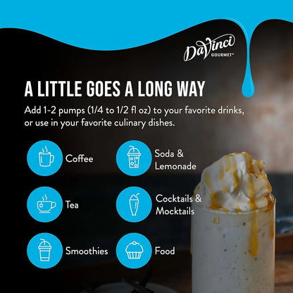 Jarabe De Café Sin Azúcar 750 Ml Sabor Caramelo DaVinci Gourmet