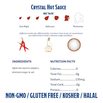 Salsa Picante Louisiana Cristal 177 Ml Paquete De 3 Con Tarjeta De Recetas