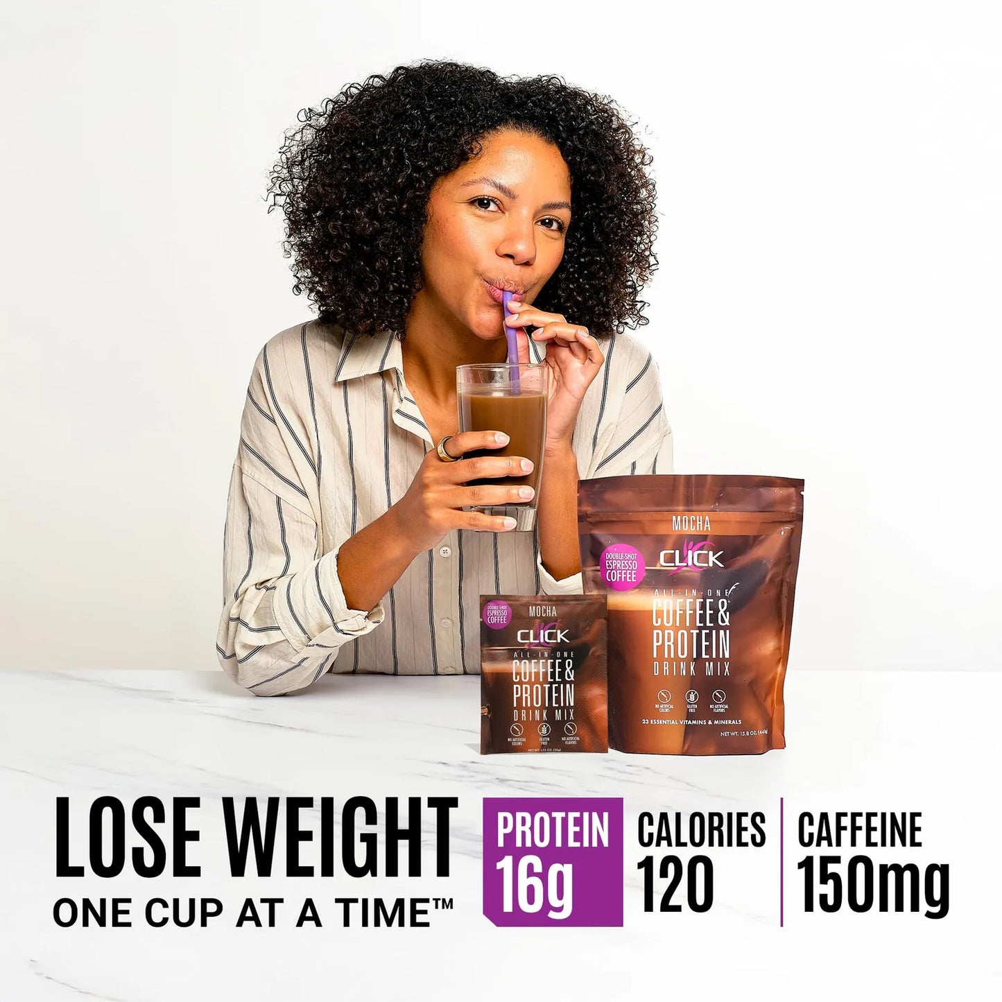 Mezcla Energizante De Proteínas De Café 450g Sabor Delicioso Y Nutritivo