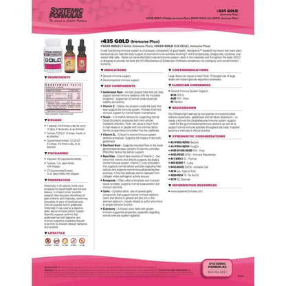 Gold Immune Plus 60 Capsulas Apoyo Inmunologico Natural Efectivo