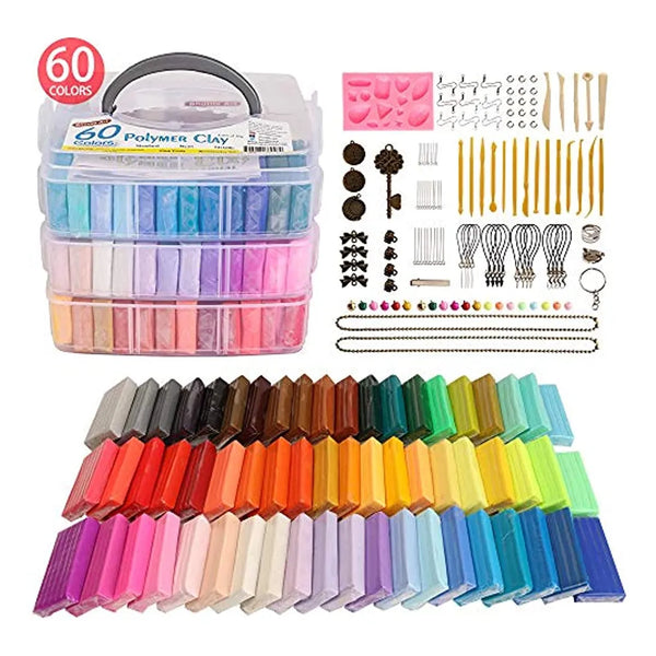 Arcilla Polimerica Shuttle Art 60 Colores 1.2 Oz Bloque Ideal Para Manualidades