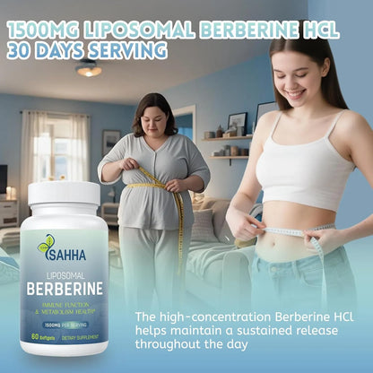 Cápsulas Liposomales Berberina 1500mg Sahha Absorción Superior Efecto Antioxidante