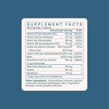Complejo De Vitamina B BodyBio 90 Capsulas Energia Metabolismo Salud