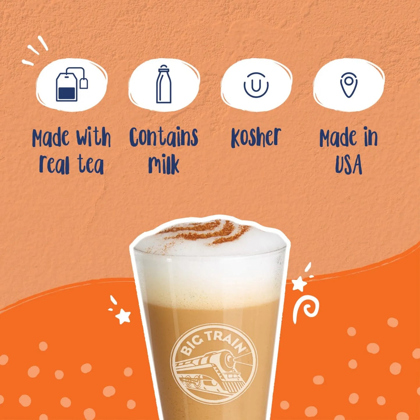 Té Chai Mezcla Bebida Latte Big Train Frambuesa Chai 3.5 Lb Delicioso Y Versátil