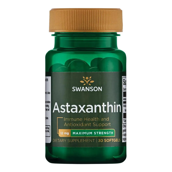Astaxantina Maxima Resistencia 12 Mg 30 Capsulas Antioxidante Potente