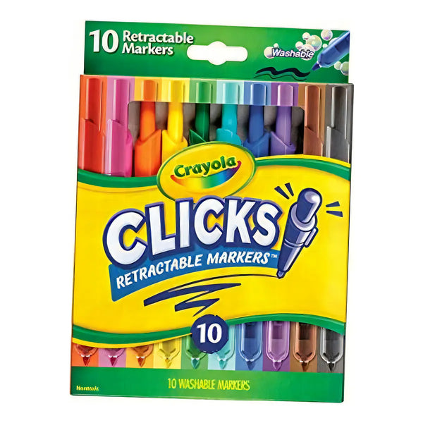 Crayola Marcadores Retractiles Lavables Colores Vibrantes Y Seguros