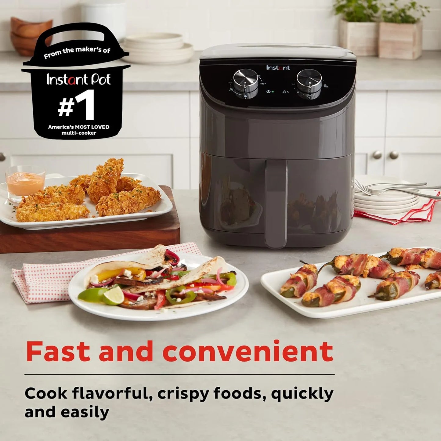 Freidora De Aire 4 Litros EvenCrisp Cocina Saludable Rapida Y Facil