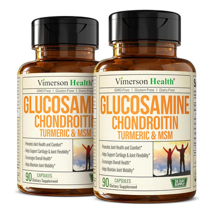 Suplemento Articular Glucosamina 1500 Mg Condroitina Msm Cúrcuma 180 Capsulas
