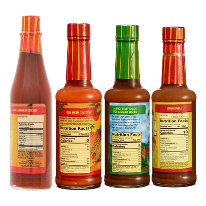 Kit De Salsas Picantes Y Saladas Caribeñas Walkerswood 4 Frascos Sabores Auténticos