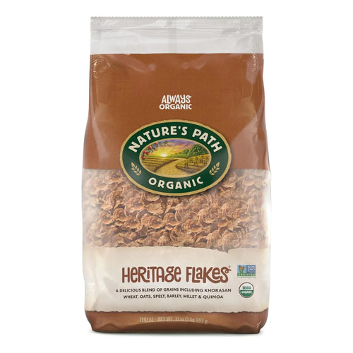 Copos De Cereal Orgánicos Heritage 907 Gramos Paquete De 6 Nature's Path Sin OMG