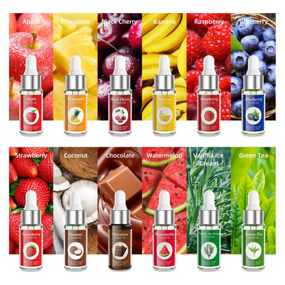 Aceite Aromatizante Para Alimentos 12 Sabores Intensos Incluye Vainilla Chocolate Y Fresa