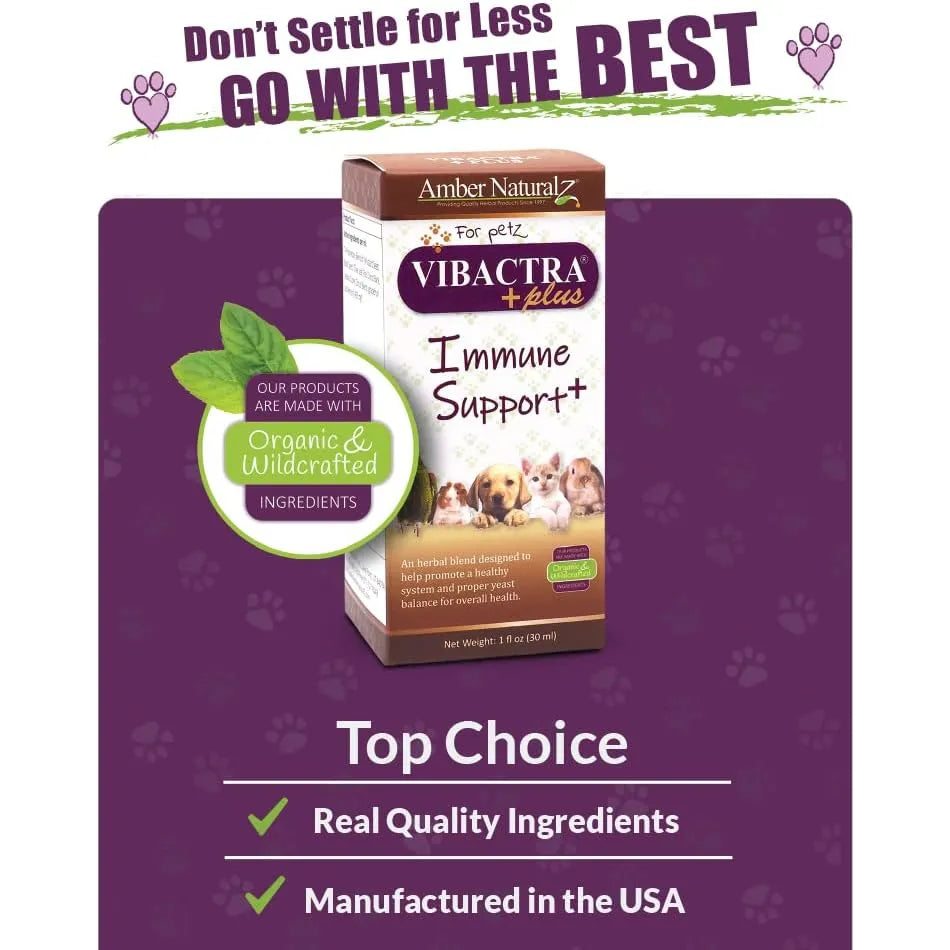 Vibactra Plus Suplemento Inmunologico Para Mascotas Amber NaturalZ
